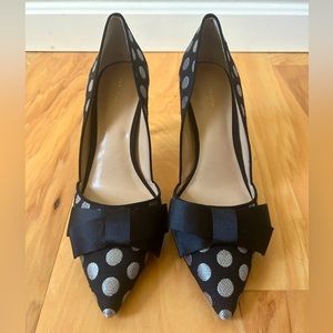 Ann Taylor Azra Polka Dot Bow Pump